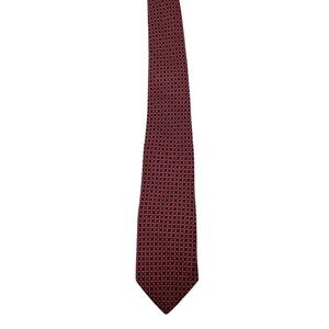 Donald J. Trump signature collection necktie cranberry/black squares 100% silk